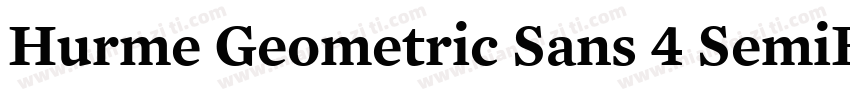 Hurme Geometric Sans 4 SemiBold字体转换